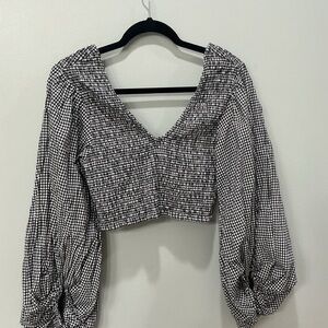 Live 4 Truth Black and White Gingham Blouse